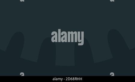 Sfondo colorato della scena notturna di Halloween. Foto Stock