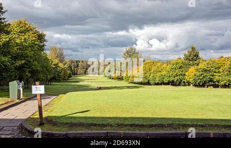 Buche presso il campo da golf nel Polkemmet Country Park vicino a Whitburn West Lothian Scotland UK Foto Stock