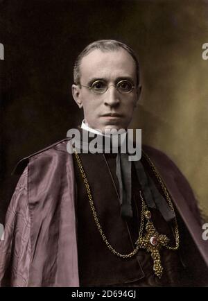 Eugenio Pacelli (1876-1958) futuro papa Pio XII - circa 1935 Foto Stock