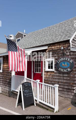 Lo storico ristorante Lobster Shack a Perkins Cove, Ogunquit, Maine, Stati Uniti. Foto Stock