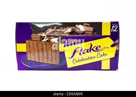 Torta di festa di Cadbury Flake Foto Stock