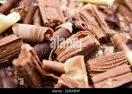 Primo piano di una Cake di Celebration Cadbury Flake Foto Stock