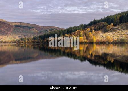 Loch Drunkie, i Trossachs, Scozia Foto Stock