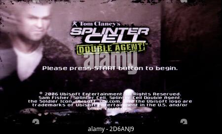 Tom Clancy's Splinter Cell Double Agent - Sony PlayStation 2 PS2 - solo per uso editoriale Foto Stock