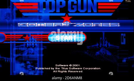 Top Gun Combat zone - Sony PlayStation 2 PS2 - Solo per uso editoriale Foto Stock