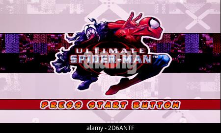Ultimate Spider-Man - Sony PlayStation 2 PS2 - utilizzo editoriale solo Foto Stock