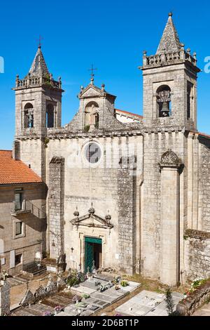 Ribeira sacra. Facciata del monastero di Santo Estevo. Ourense, Galizia. Spagna Foto Stock