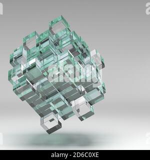 illustrazione 3d forme geometriche di base Foto Stock