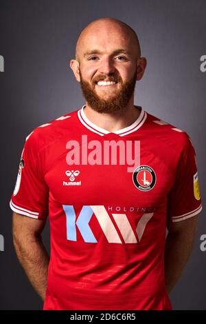 Charlton Athletic's Jonny Williams durante una fotocellula al Club Training Ground, Londra. Foto Stock