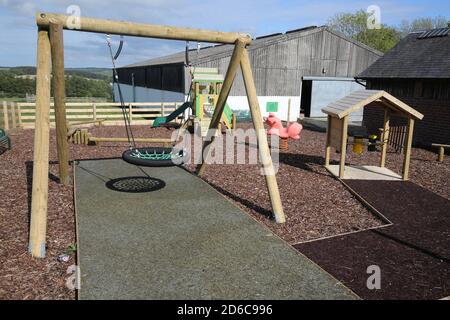 Whiteleys Retreat, Nr Alloway, South Ayshire, Scozia, Regno Unito. Questa ex fattoria è stata acquistata dalla carità conosciuta come ritiro Whitleys. La carità è gestita da volontari e fornisce brevi pause terapeutiche per bambini, giovani e le loro famiglie con cancro e malattie che alterano la vita nel Regno Unito Foto Stock