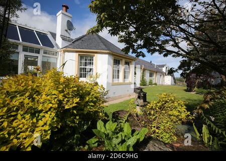 Whiteleys Retreat, Nr Alloway, South Ayshire, Scozia, Regno Unito. Questa ex fattoria è stata acquistata dalla carità conosciuta come ritiro Whitleys. La carità è gestita da volontari e fornisce brevi pause terapeutiche per bambini, giovani e le loro famiglie con cancro e malattie che alterano la vita nel Regno Unito Foto Stock