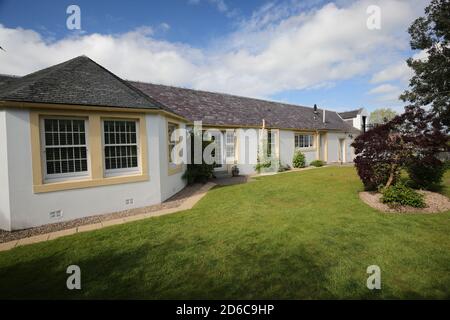 Whiteleys Retreat, Nr Alloway, South Ayshire, Scozia, Regno Unito. Questa ex fattoria è stata acquistata dalla carità conosciuta come ritiro Whitleys. La carità è gestita da volontari e fornisce brevi pause terapeutiche per bambini, giovani e le loro famiglie con cancro e malattie che alterano la vita nel Regno Unito Foto Stock