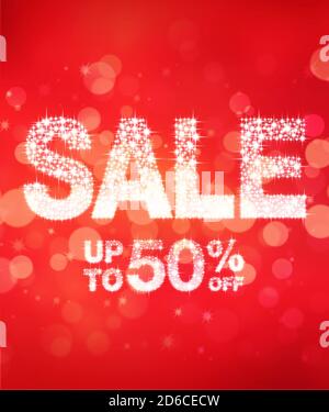 Sconti fino al 50% sul poster Foto Stock