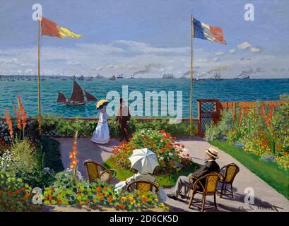 Giardino a Sainte-Adresse, Claude Monet, 1867, Metropolitan Museum of Art, Manhattan, New York City, USA, Nord America Foto Stock