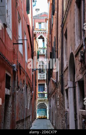 old street a venezia, foto digitale come sfondo Foto Stock