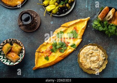 Bagno turco del cibo tradizionale Foto Stock