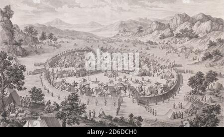 La resa del Khan di Badakhsan, 1772. Foto Stock