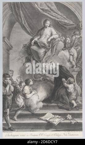 La Vergine apparsa a San Filippo Neri, 1760-1819. Foto Stock