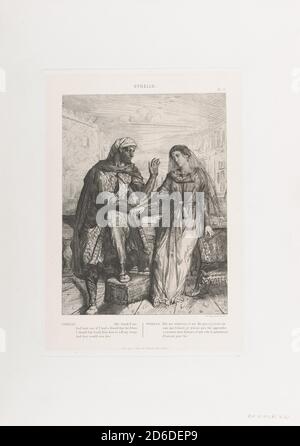 Lei mi ringrazia: Plate 2 da Otello (atto 1, scena 3), 1844. Foto Stock