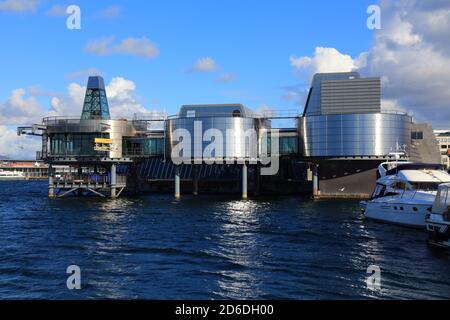 STAVANGER, NORVEGIA - 20 LUGLIO 2020: Norwegian Petroleum Museum a Stavanger, Norvegia. Stavanger è la terza area metropolitana più grande della Norvegia con 319, Foto Stock