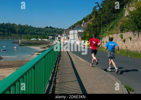 Zona costiera della Francia, Saint Brieuc, Francia Foto Stock