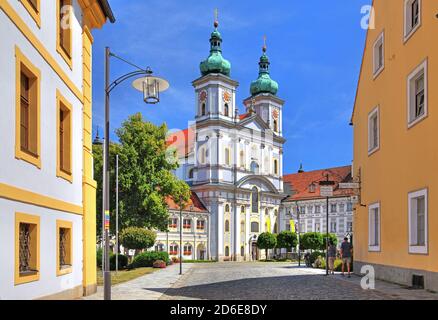 Chiesa monastery, basilica collegiata, Waldsassen, Palatinato superiore, Baviera, Germania Foto Stock