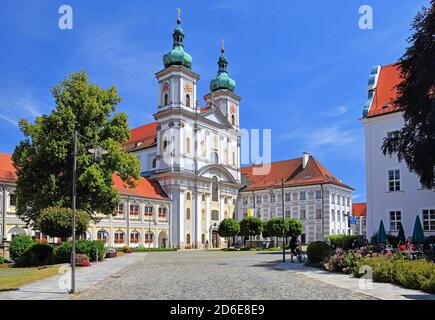 Chiesa monastery, basilica collegiata, Waldsassen, Palatinato superiore, Baviera, Germania Foto Stock