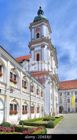 Chiesa monastery, basilica collegiata, Waldsassen, Palatinato superiore, Baviera, Germania Foto Stock