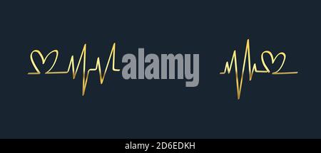 ECG frequenza cardiaca e cardiaca. Foto Stock