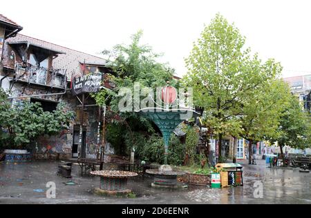 Complesso Metelkova Mesto a Lubiana Foto Stock