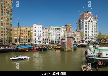 Witte Huis a Oudehaven, Rotterdam, Sud Olanda, Paesi Bassi Foto Stock