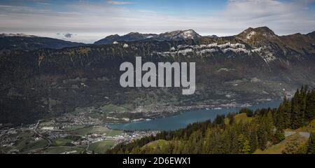 Le belle Alpi della Svizzera in autunno Foto Stock