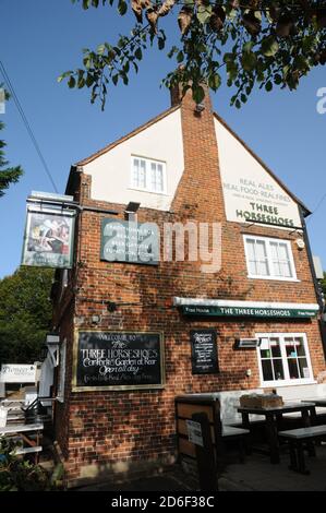 Tre Horseshoes, Willan, Hertfordshire Foto Stock