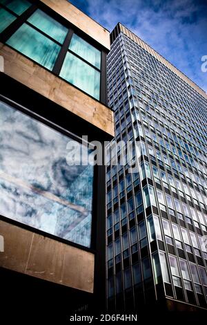 Edificio brutale a Sheffield Foto Stock