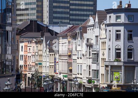 Vecchie case a Sternstrasse, Bonn, Nord Reno-Westfalia, Germania, Europa Foto Stock