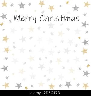 Le stelle di Natale puntini modello scrimble disegno isolato, per sfondo natale Illustrazione Vettoriale