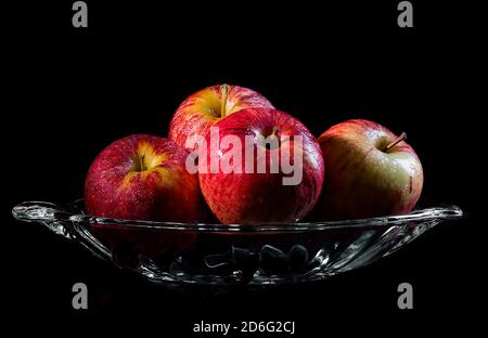 mele rosse mature Foto Stock