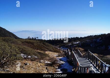 Paesaggio Cangshan (Cang Mountain) girato nel 2014 Foto Stock