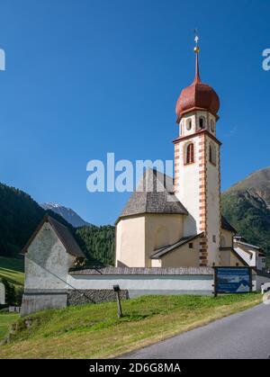 Chiesa di Vent, Tirolo, Austria Foto Stock