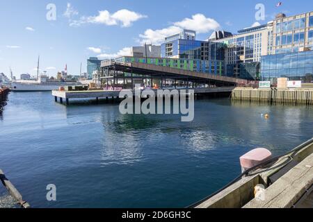 Costruzione del Queen’s Marque Residential Building sul lungomare di Halifax Halifax Nuova Scozia Canada 5 settembre 2019. Foto Stock