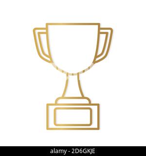 icona golden winner cup - illustrazione vettoriale Illustrazione Vettoriale