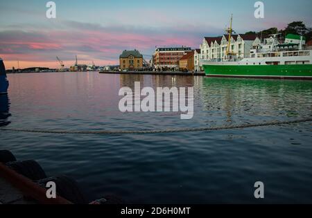 La nave da crociera Rogaland Norway attraccata a Stavanger City Sentrum Foto Stock