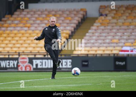 Burslem, Stoke-on-Trent, Regno Unito. 17 ottobre 2020. Il manager provvisorio di Salford Paul Scholes in vista della partita Sky Bet League 2 tra Port vale e Salford City a vale Park, Burslem, sabato 17 ottobre 2020. (Credit: Simon Newbury | MI News) Credit: MI News & Sport /Alamy Live News Foto Stock