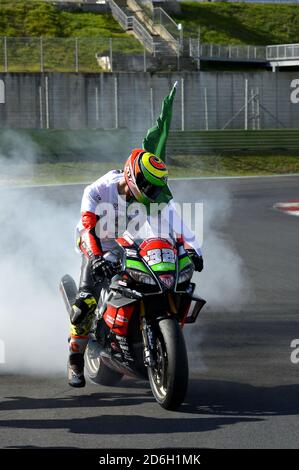 vallelunga, Italia, 17 Ott 2020, Lorenzo Savadori round 4 Vallelunga elfciv2020 campione Italiano in occasione di R4 Elf Civ 20, CIV - Campionato Italiano velocità - Credit: LM/Giorgio Panacci/Alamy Live News Foto Stock