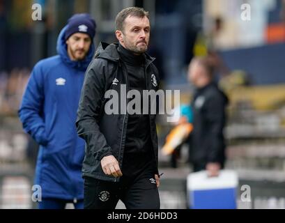 Luton, Regno Unito. 17 ottobre 2020. Nathan Jones (Manager) di Luton Town dopo la partita del campionato Sky Bet tra Luton Town e Stoke City a Kenilworth Road, Luton, Inghilterra, il 17 ottobre 2020. Foto di David Horn/prime Media Images. Credit: Prime Media Images/Alamy Live News Foto Stock