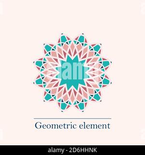 Mandala floreale. Elementi decorativi vintage. Modello orientale, illustrazione vettoriale. Islam, Arabo, Indiano, Turco, Pachistano, Cinese, Ottomano Illustrazione Vettoriale