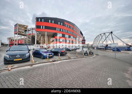 Alkmaar, Paesi Bassi. 17 Ott 2020. ALKMAAR, 17-10-2020, AFAS Stadium Dutch Eredivisie Football season 2020/2021. AZ - VVV Venlo. Stadio ancora in costruzione credito: Pro Shots/Alamy Live News Foto Stock