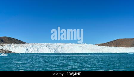 Ghiacciaio di Eqi, Baia di Disko, Groenlandia occidentale, Groenlandia Foto Stock