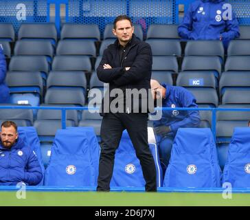 Londra, Inghilterra, 17 Ott 2020, direttore del Chelsea Frank Lampard Chelsea contro Southampton. Premier League. Credito : Mark Pain / Alamy Live News Foto Stock