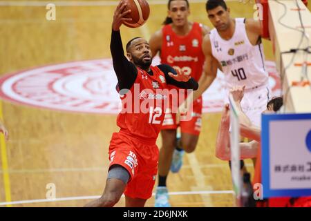 Funabashi Arena, Chiba, Giappone. 17 Ott 2020. Shannon Shorter (Jets), 17 OTTOBRE 2020 - Basket : 2020-21 B.LEAGUE B1 gioco tra Chiba Jets 87-78 Utsunomiya BREX a Funabashi Arena, Chiba, Giappone. Credit: YUTAKA/AFLO SPORT/Alamy Live News Foto Stock